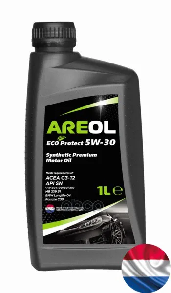 AREOL Areol Eco Protect 5w-30 (1l)_масло Моторное! Синт Acea C3 Api Sn Vw 504.00/507.00 Mb 229.51 |