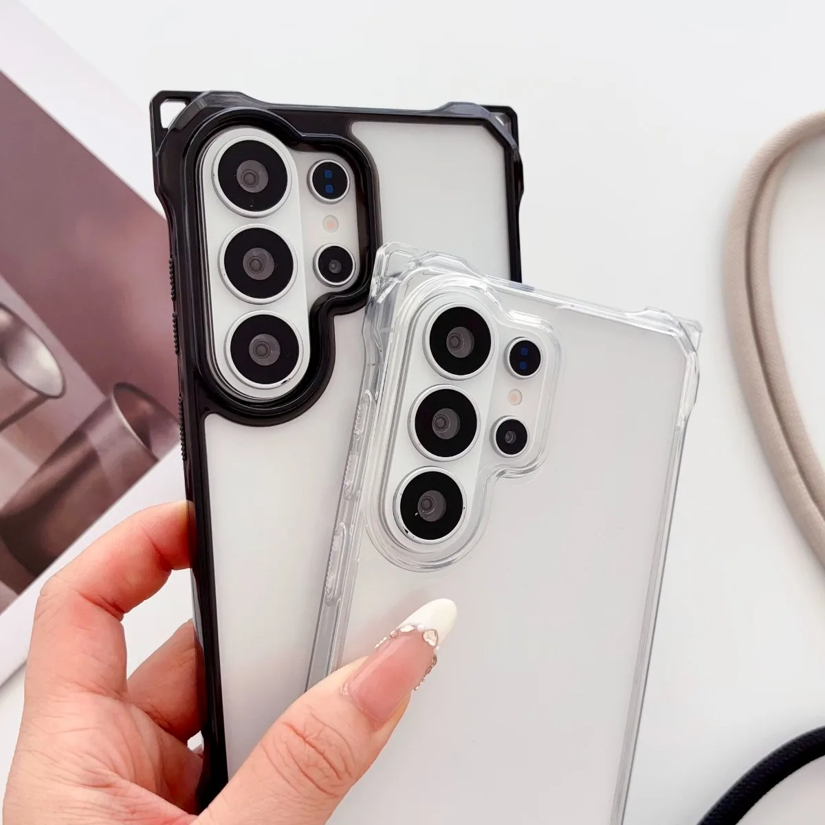 Clear Crossbody Transparent Phone Case with Adjustable Strap