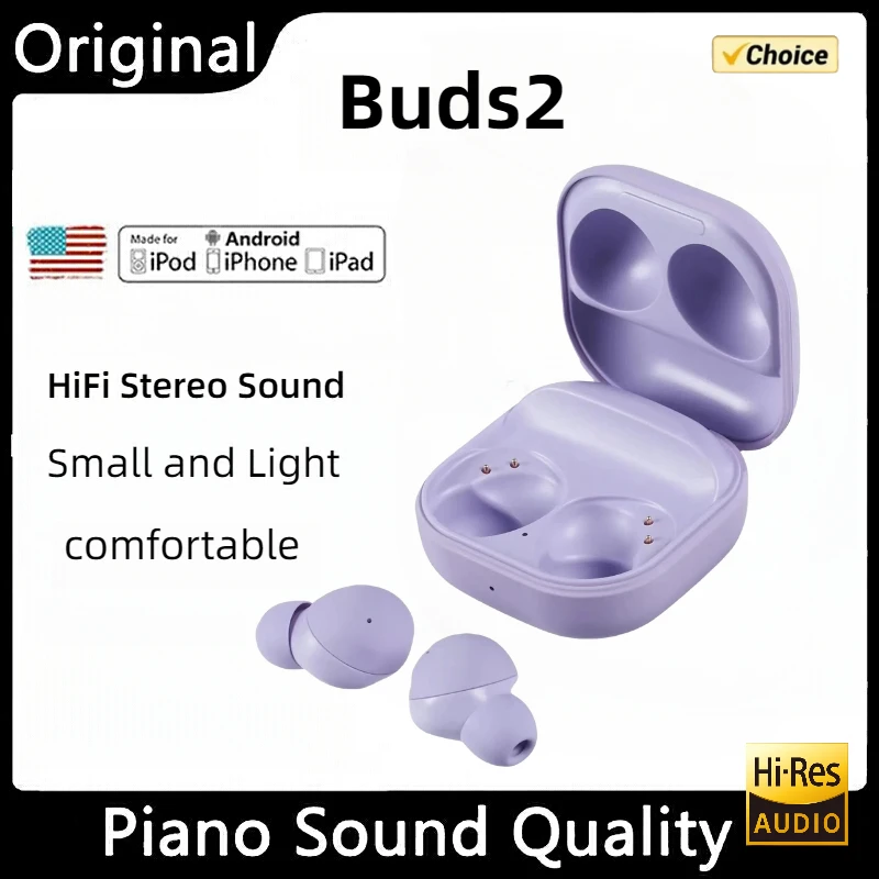

Buds2 TWS Bluetooth 5.3 Wireless Earphone Smart Touch Call Headset Waterproof Stereo Sound Headphones for Iphone Xiaomi Android