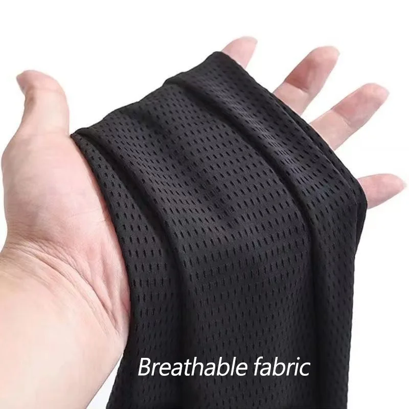 Hose Herren Sommer dünne Mesh atmungsaktive Eis hose Kordel zug gerade lose Stretch schnell trocknen Freizeit hose Pantalones Hombre – Detail 8