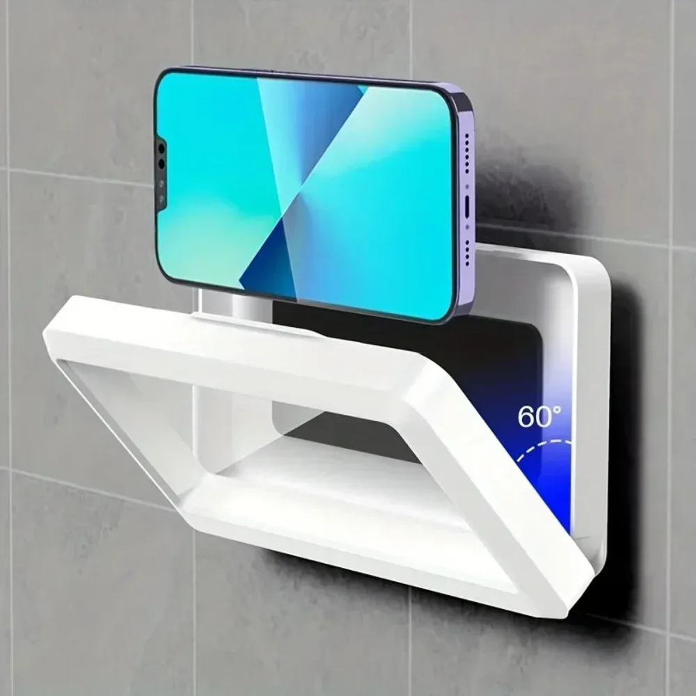 Waterproof & Anti-Fog 360° Rotating Bathroom Shower Phone Holder