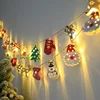 Christmas LED Light String Santa Claus Elk Snowman Xmas Ornament String Light Christmas Decorations 2023 New Year Navidad Gift 1