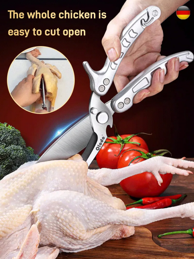 Kitchen Scissors Cutting Poultry  Stainless Steel Kitchen Scissors -  Kitchen - Aliexpress