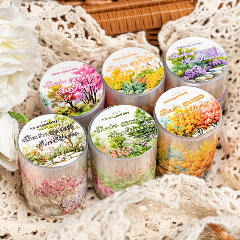 50mm*2m Vintage Plants Vine PET Tapes Journal Scrapbooking Supplies Planner Collage Decorate Diary Aesthetics Stationery Tape 2