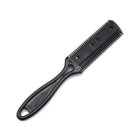 Peigne de coupe de cheveux amincissant Double face, peigne de rasoir double face, utilisé pour coiffer et couper les cheveux épais et fins 4