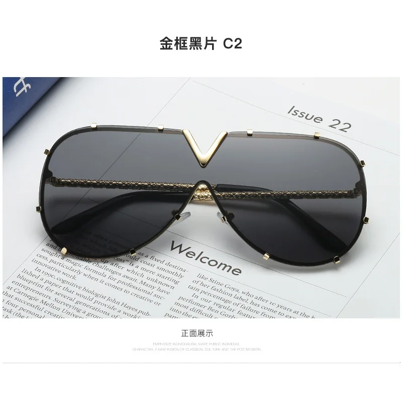 Hot Fashion Brand Designer Sun Glasses in Square Oversized Shapes