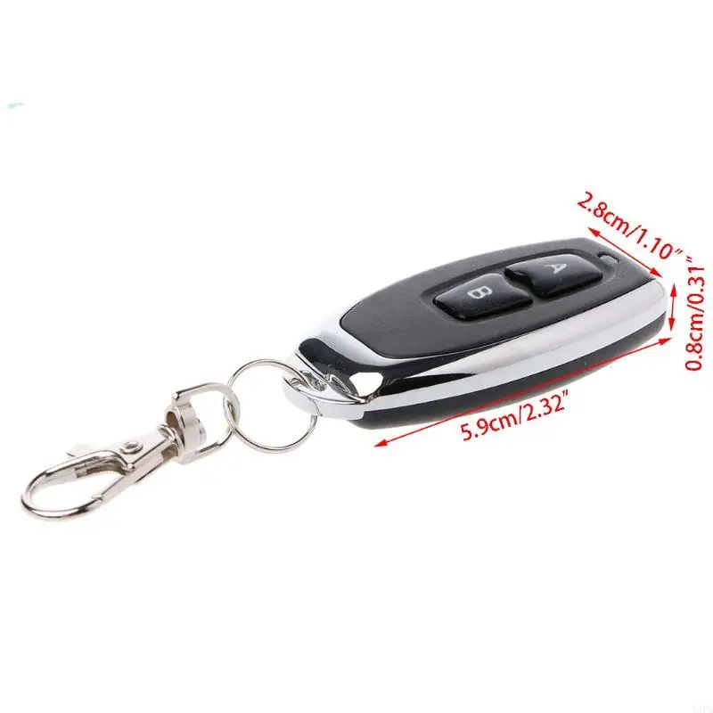 Remote Control for Key Fob 2 Buttons Universal Cloning Wireless Remote Control Switch 433mhz for Car Garage Door Gate H