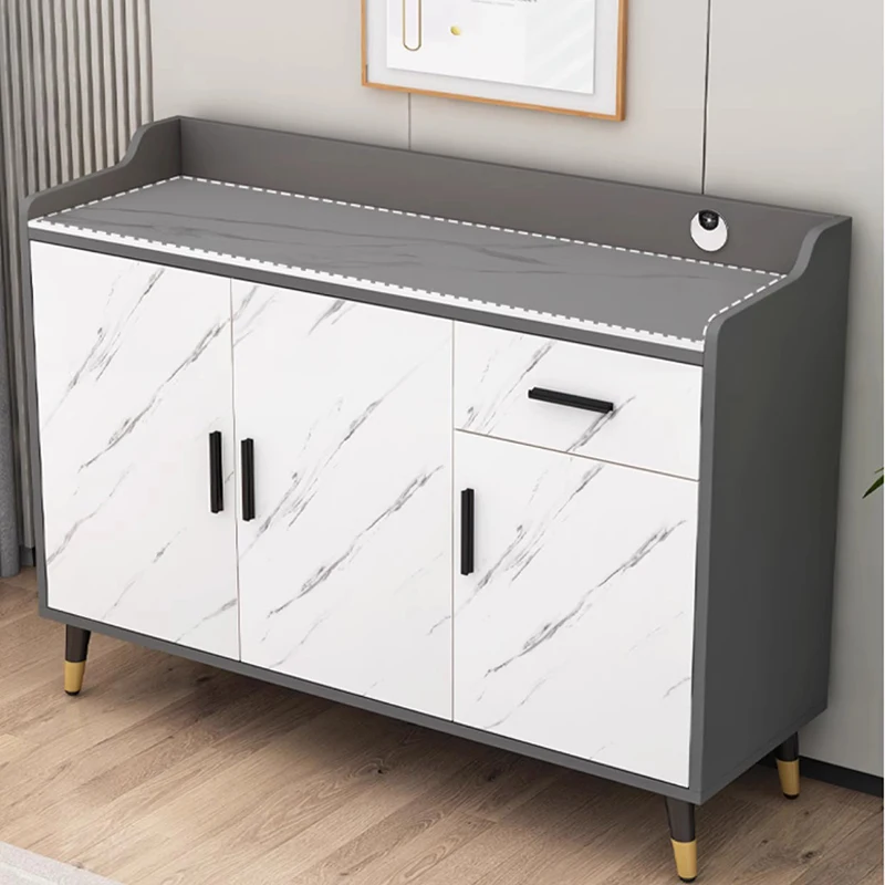Sideboards Side Board Cabinet Sideboard Auxiliary Table for Kitchen Coffee Corner Cupboard White Furniture Vitrina Bathroom Bar