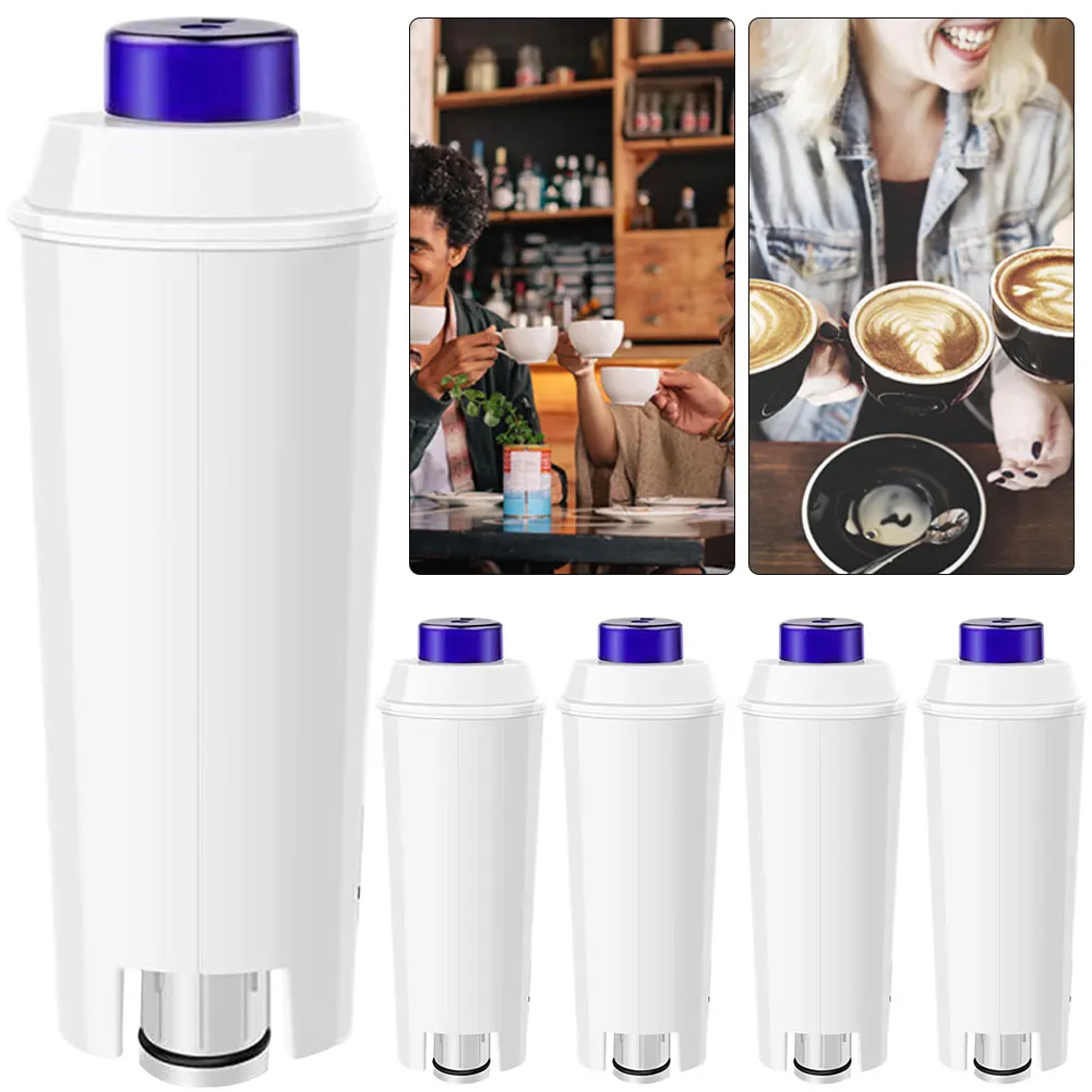5Pcs Activated Carbon Coffee Machine Replace Soft Water Filter for Delonghi Dlsc002