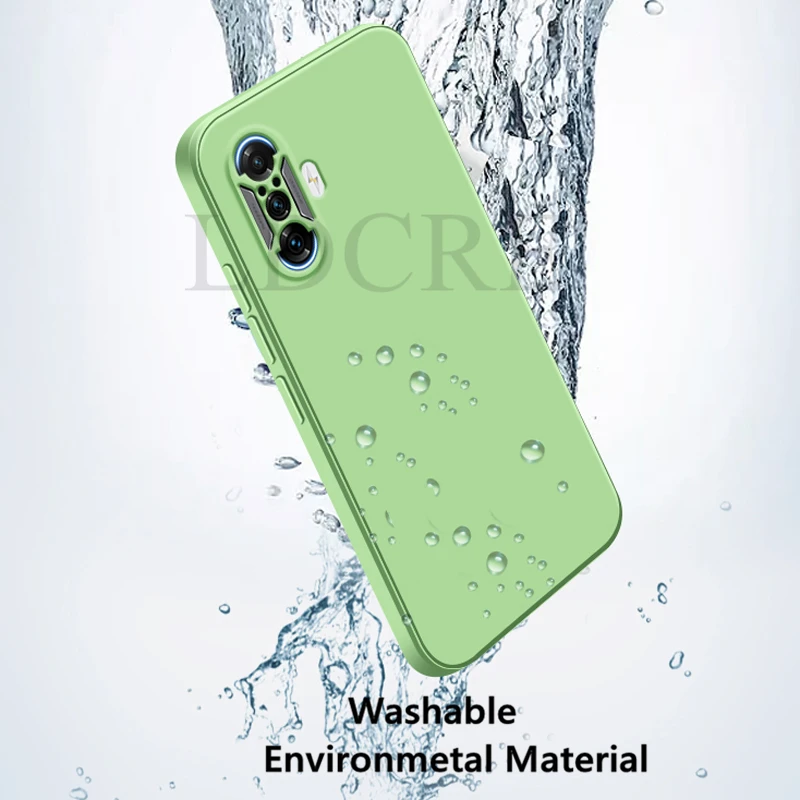 Liquid Square Rubber Silicone Protective Case - Durable & Stylish Phone Cover