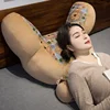 Retro Lumbar Support Large Cushion Bedside Reading Playing Sofa Cushion Home Bedroom Office Waist Protection Pillow Removable 5