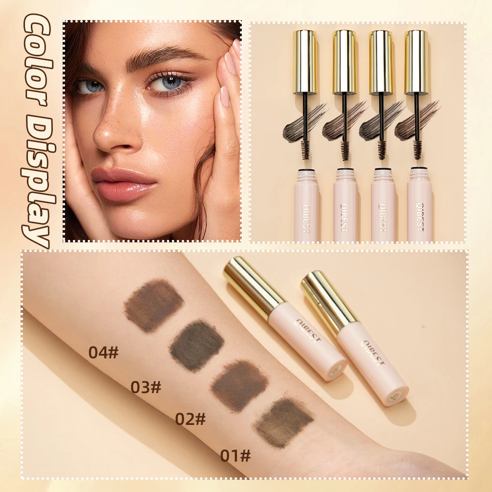 QIBEST 4 ألوان معززات الحواجب كريم سائل طبيعي صبغ الحاجب الوشم أصباغ دائم تينت صبغ الحواجب ماكياج الحاجب جل 5