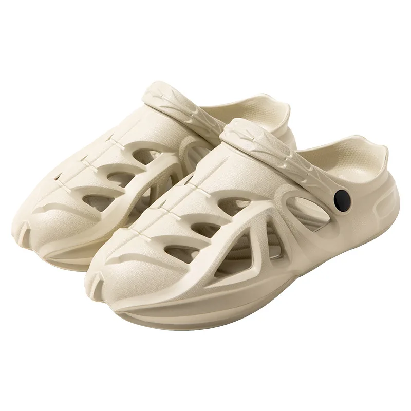 Best Price For Men Slippers Summer Beach Shoes Fashion Flat PU Leather