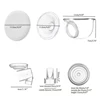 1 Set Attachment Including Dust Cover Diaphragm Flange Insert & Silicone Diaphragm for S12 Electric Breast Pumps Repair 6