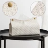 Leather Tissue Box Household Living Room Tea Table PU Rattan Leather Tissue Box Kitchen Desktop Nordic Napkin Holder Storage Box 2