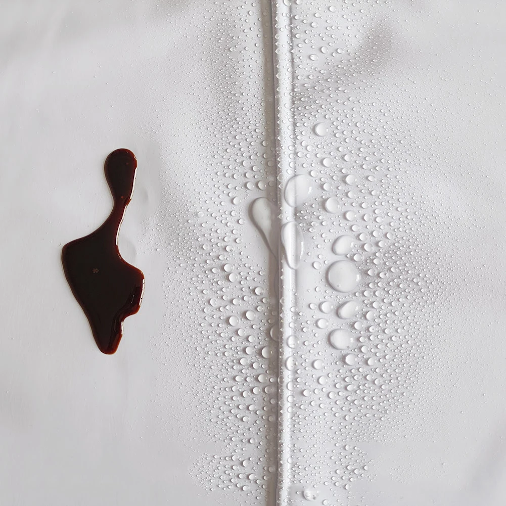 Thickened white apron waterproof oil resistant smock PVC industrial acid and alkali resistant wear-resistant food grade apron 4