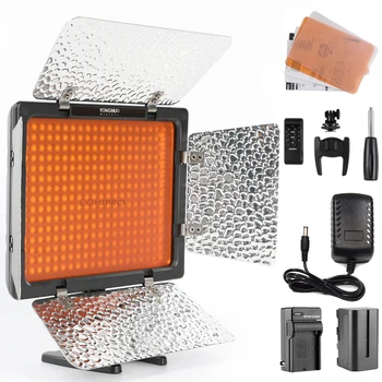 Yongnuo YN300 III 5600K LED 조명, CRI95 스튜디오 연속 조명 카메라 사진 램프, F750 배터리 키트 포함