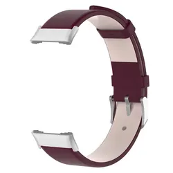 Premium Leather Watchband Strap for Smart Watches - Universal Replacement Bracelet for Women & Men (Purple  red)