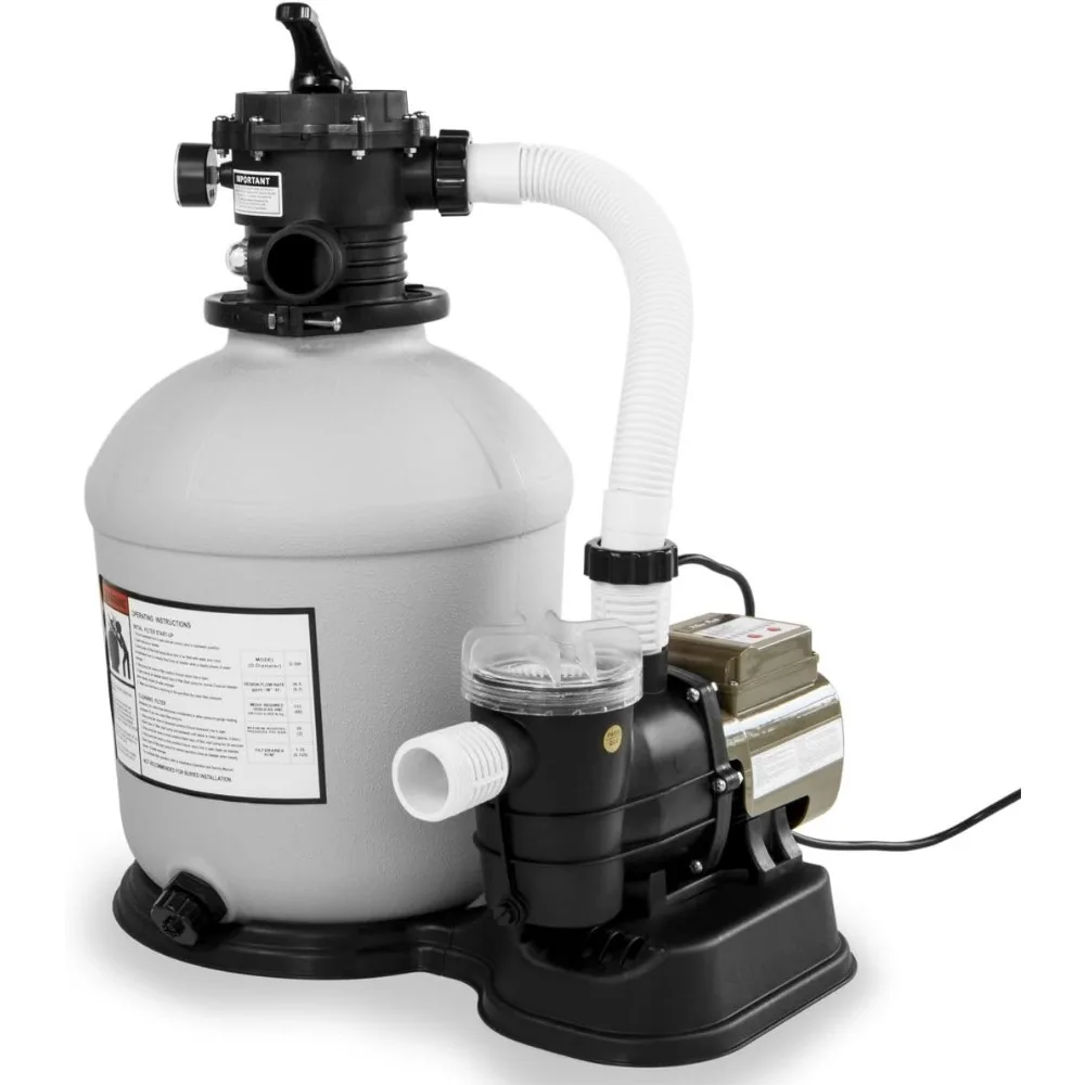 

Swimming Pool 16" Sand Filter 3/4 HP Pool Pump w/ Timer 15,000GAL Above Ground Pool Set