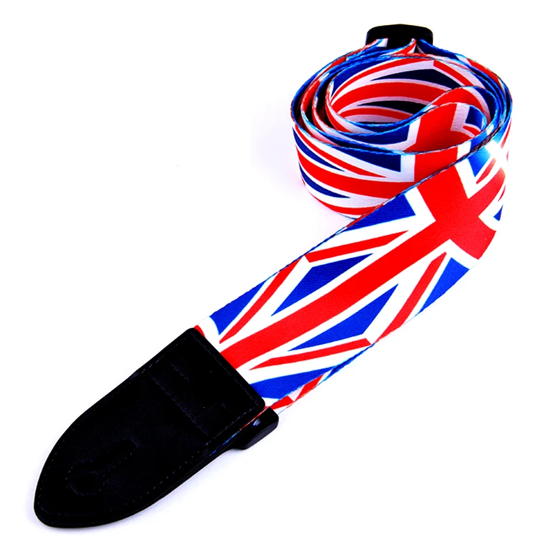 Guitar Strap Multi-Color Guitar Belts Adjustable Colorful Printing Nylon Guitar Straps Bass Acoustic Electric Guitar Accessories