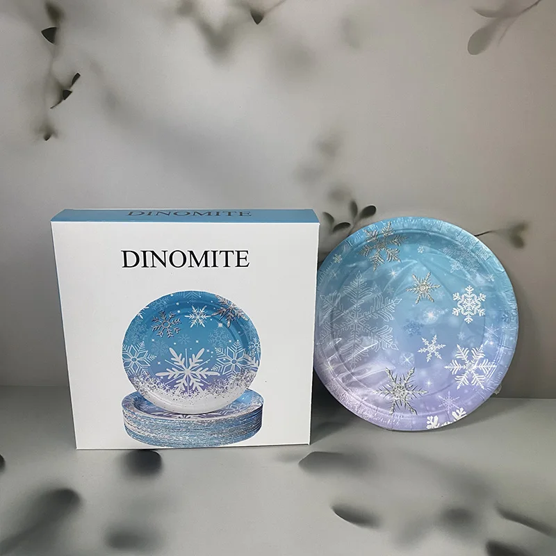 DINOMITE &trade; Disposable table plates,Disposable plates, tableware, food grade plates, thickened barbecue, household use