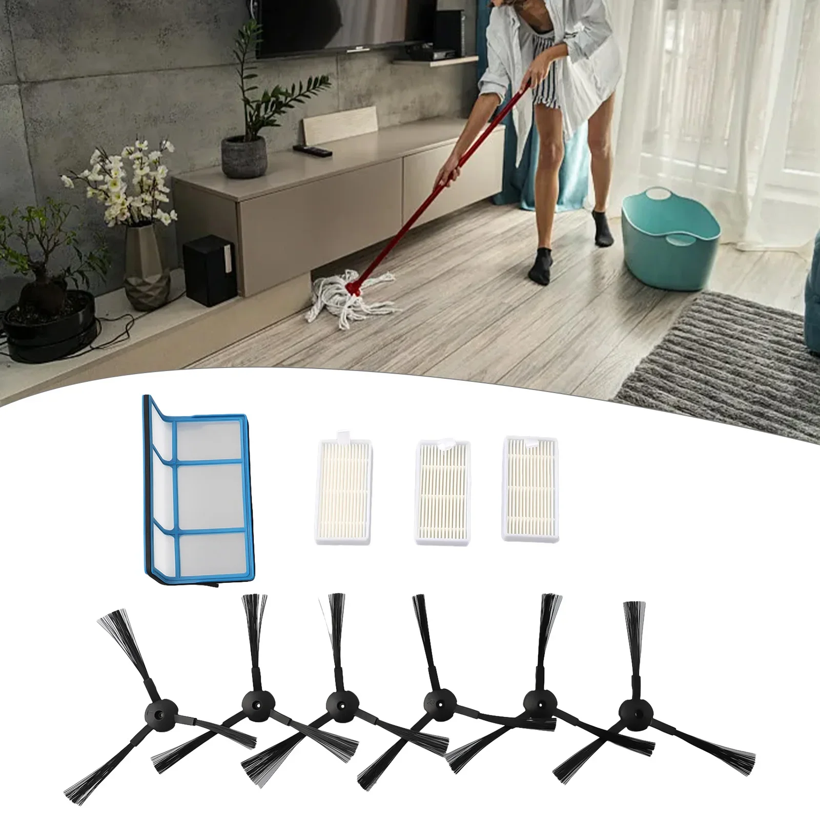 

1 Set Prefilter Mesh Filters Side Brushes For Medion MD 18500 /18600 /MD18501/MD16192 Vacuum Cleaner Replacement Accessories