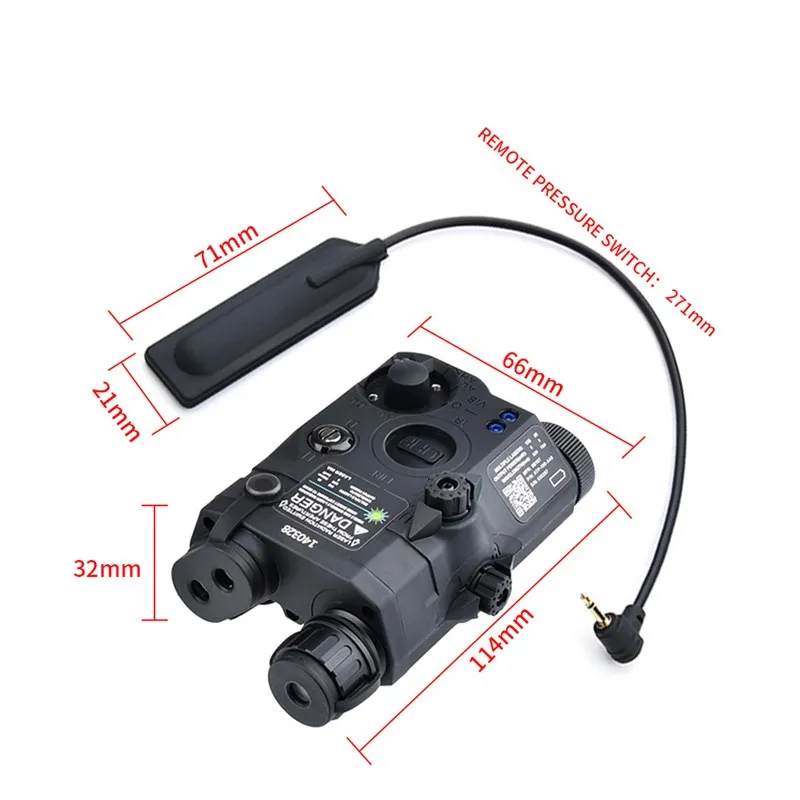 Tactical Airsoft IR Fill Light AN PEQ-15 LA5C PEQ15 Red Dot Green Blue Laser Indicator M600 Flashlight Rifle Weapon Scout Light