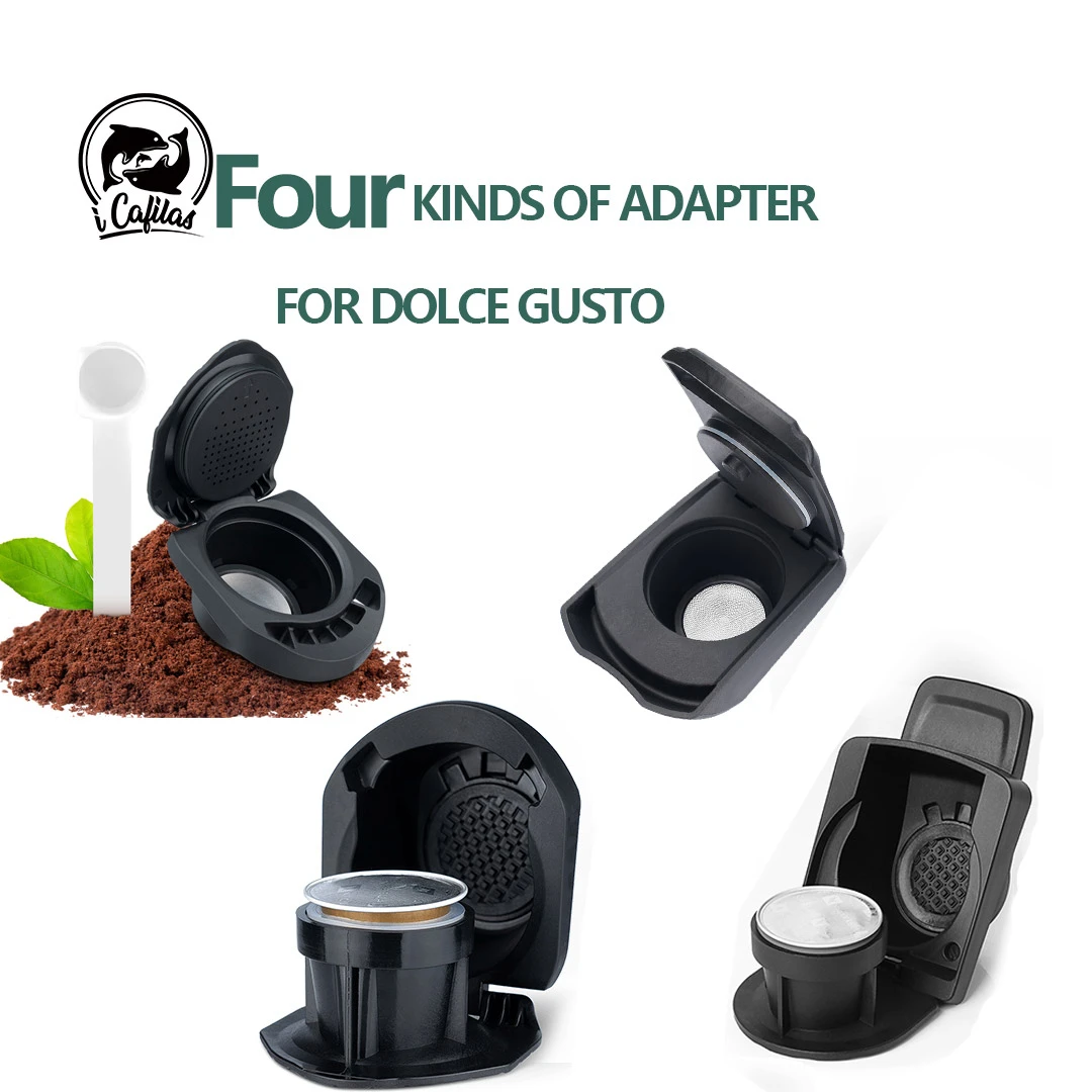icafilas Coffee Adapter For Dolce Gusto Maker With Nespresso Capsule or