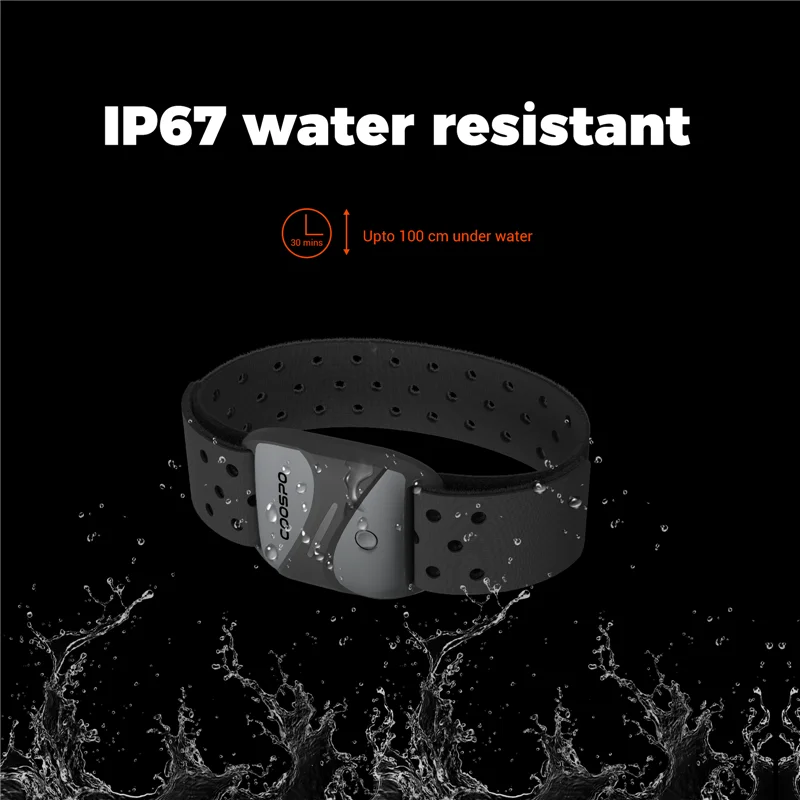 COOSPO HW807 HRV Heart Rate Monitor Armband Optical Outdoor Fitness Sensor Bluetooth 5.0 ANT+ IP67 Running Cycling for Wahoo 5