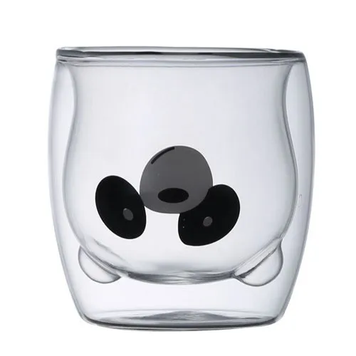 Tasse d'eau en verre à Double paroi 160ml, verres à vin, tasse créative de  terre - AliExpress