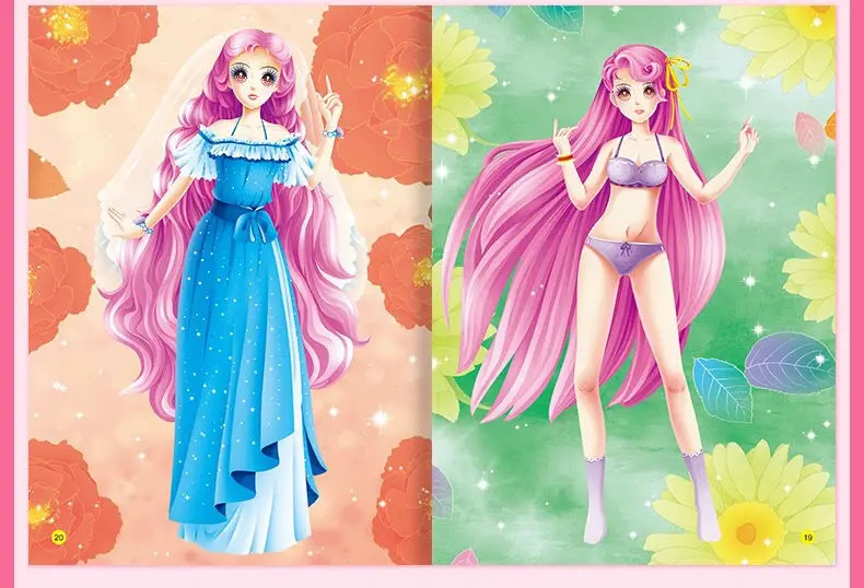 Adesivos de Vestir Anos de Idade Meninas para Melhorar a Concentração dos Desenhos Princesa Adesivos Animados Grande Aberto Adesivo Livro 0-6 15 Computers & Electronics
