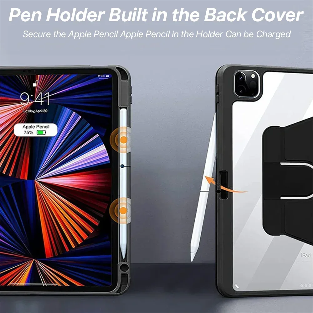 Фото Для iPad, аксессуары для iPad Air3 10,5 для Pro 11 12,9 Mini 6, аксессуары для IPad 5/6/7/8/9/10th Air 1/2/4/5, защитный чехол №4