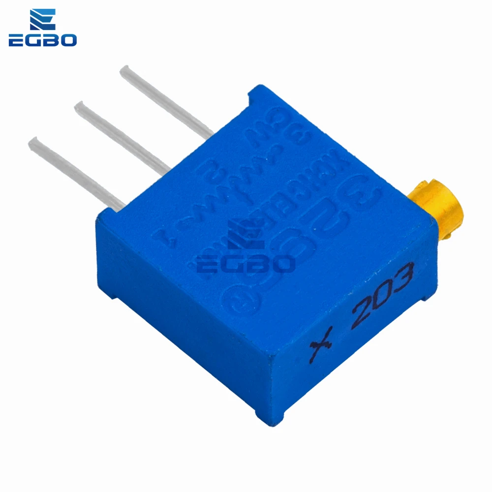 100PCS 3296x 3296 50 100 200 500 ohm 1K 2K 5K 10K 20K 50K 100K 200K 500K 1M ohm 103 100R 200R 500R Trimpot Trimmer Potentiometer
