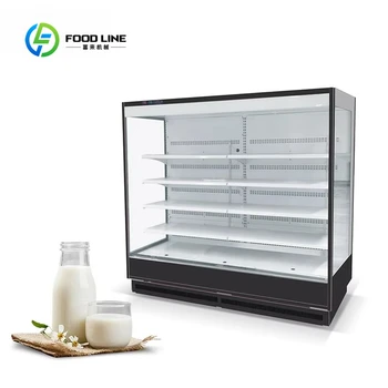 Customized Commercial Air Curtain Refrigerator - General Market Space Saving Open Display Cooler Hot Sale 1