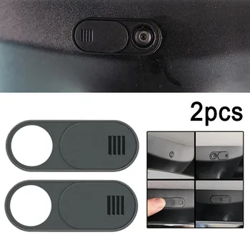 2pcs Car Webcam Covers For Tesla For Model 3/Y 2017-2021 Interior Camera Webcam Covers Easy To Install Automobile Accessories