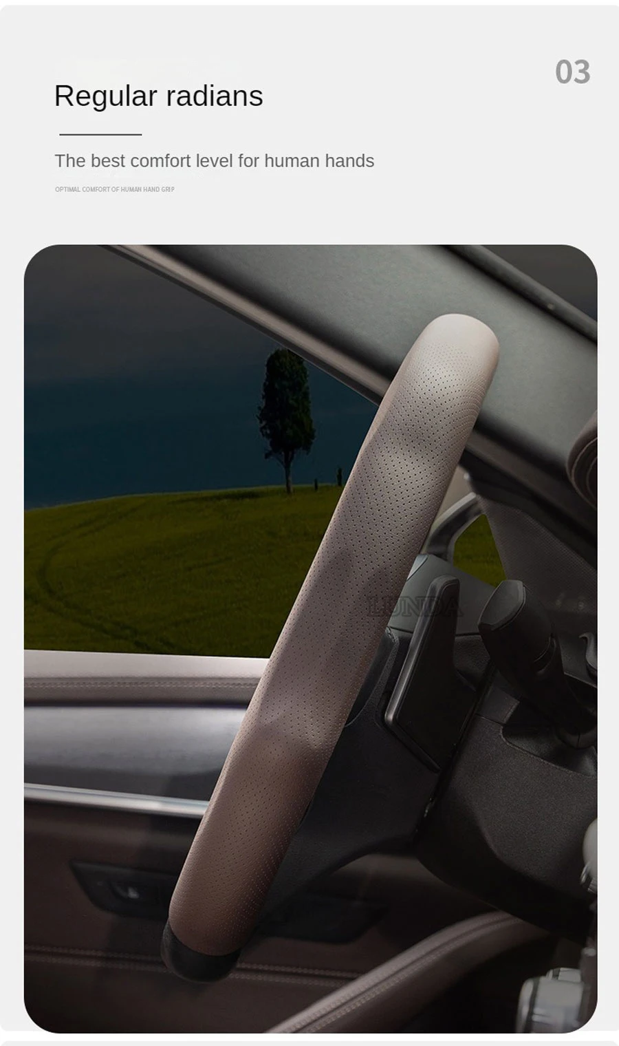 5D Universal-Lenkradbezug, rutschfest, für Kia KX5 KX7 Rio 3 Sportage Ql Ceed Sorento Cerato K3, Autozubehör – Detail 4