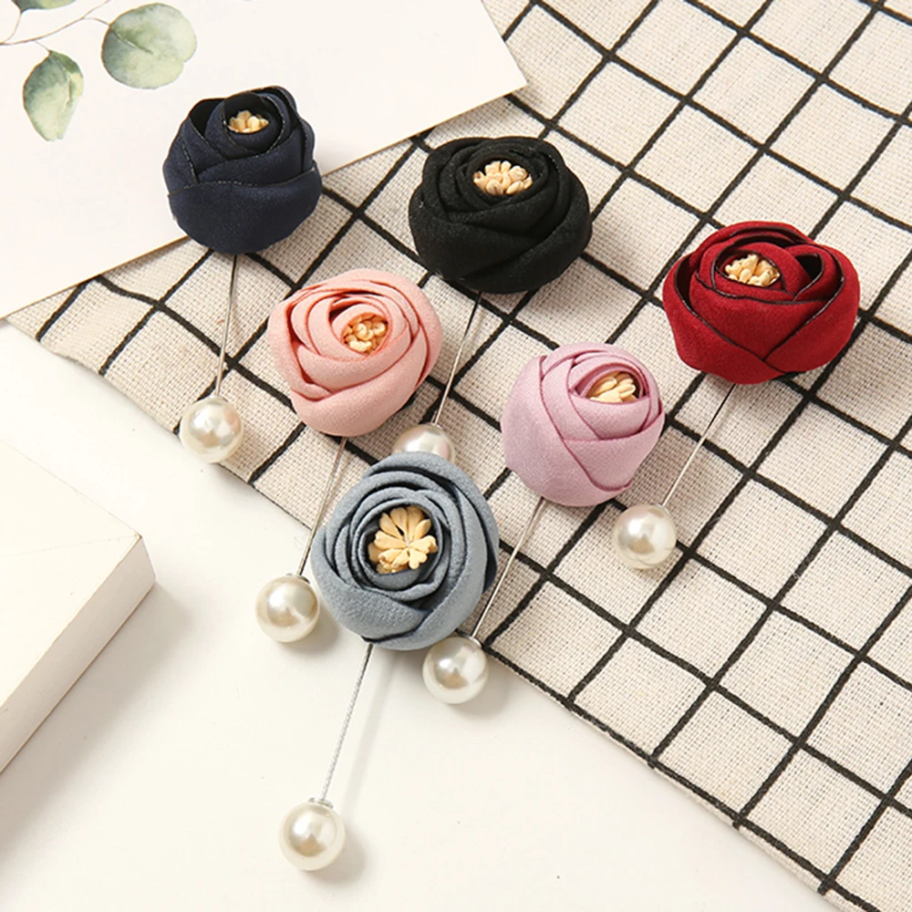 12Pcs Multicolor Pearl Hijab Pins - U Shape Scarf Clips For Muslim Headscarves