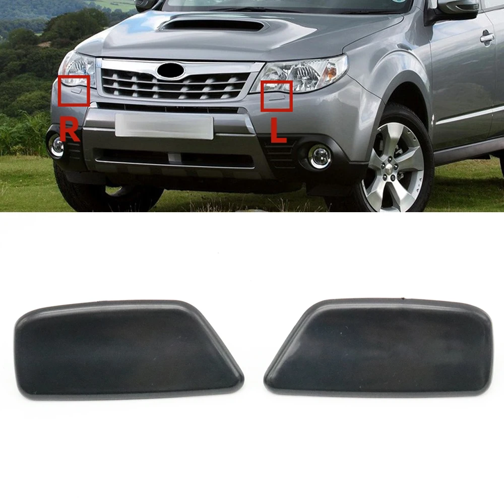 For Subaru Forester 2009-2012 Front Bumper headlight water spray nozzle cover headlamp washer cap