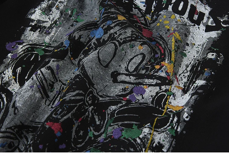 Paint-Splatter Character Graphic Hoodie S36f21cebf9e944f488b75ac7ade33096u