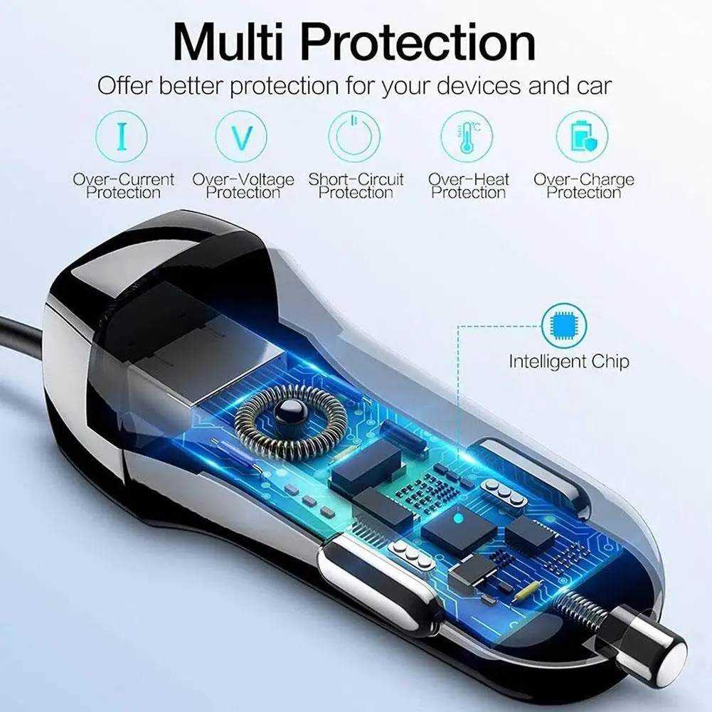 Quick Charge 3.0 Car Charger USB Adapter for Mobile Phones
