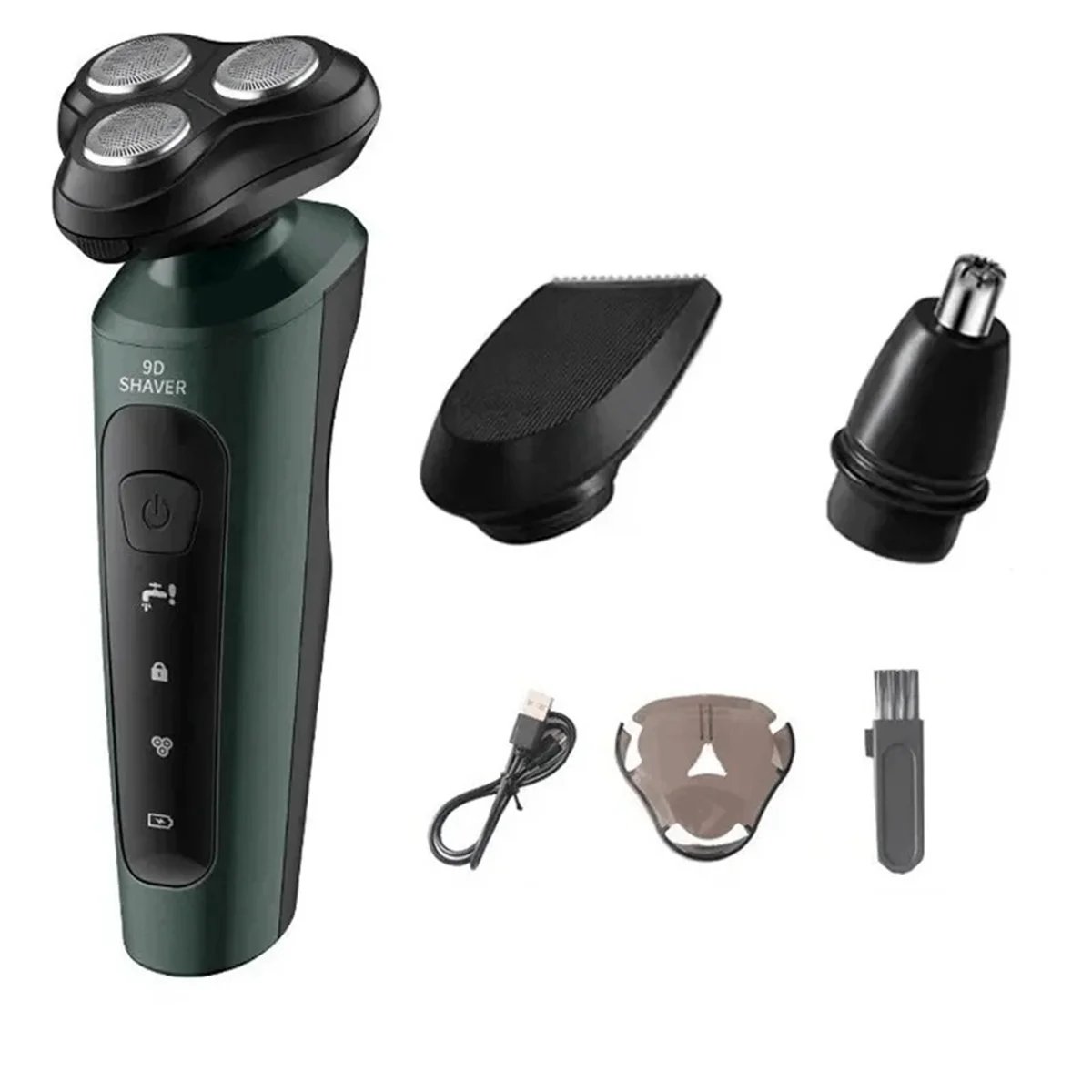 electric-shavers-for-men-waterproof-electric-trimmer-razors-wet-dry-use-rechargeable-battery-rotary-shavers