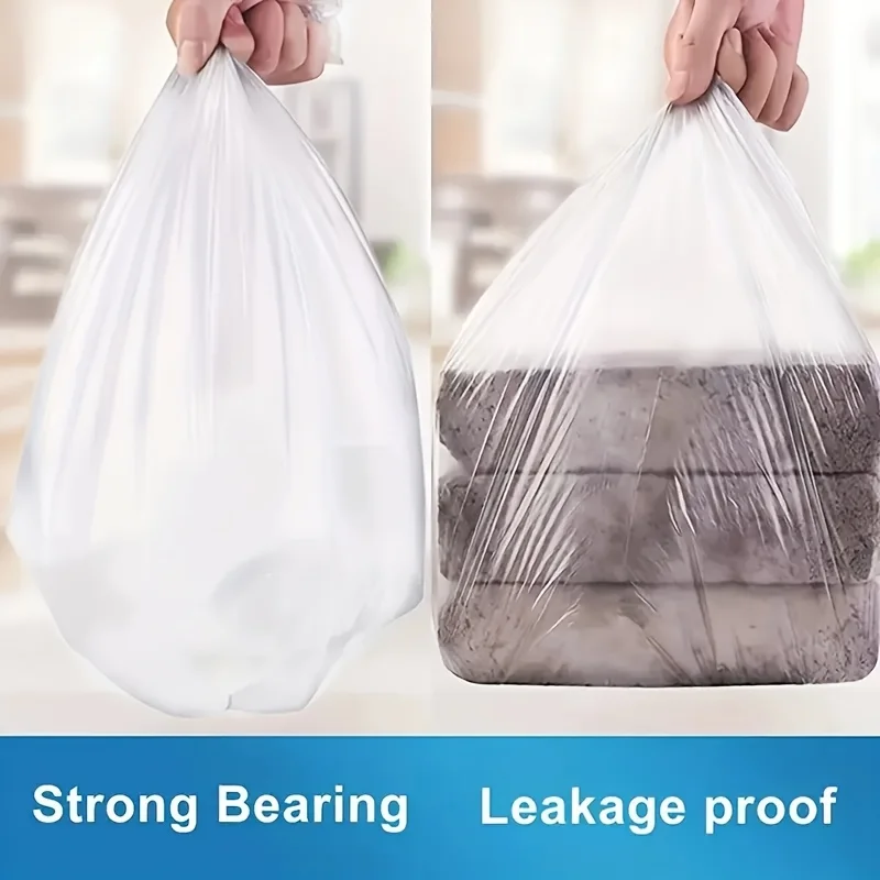 Versatile Roll Design Plastic Trash Bags - Pack of 50 for Home, Office, and Outdoor Use