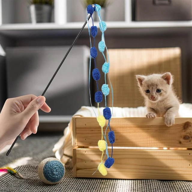 Cat Teaser Fishing Rod Toy - Furry Four Footed Friends