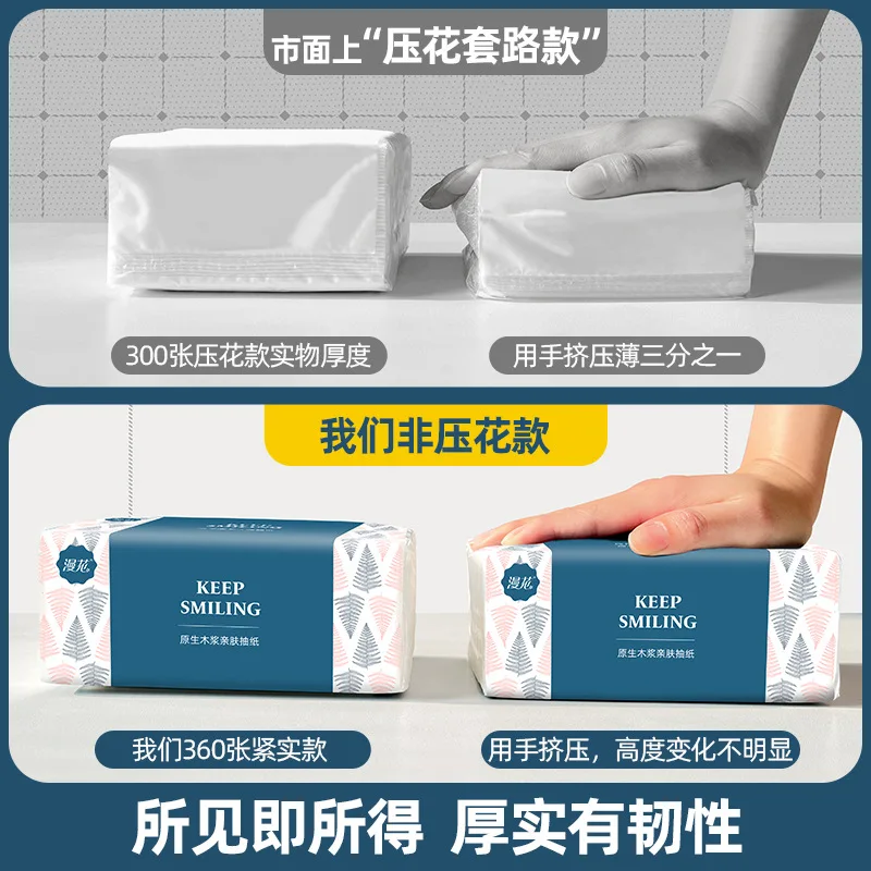 6 Boxes of Paper Towels Full Box Affordable Household Toilet Tissue Household Napkins Paper Towels Toilet for Daily Use