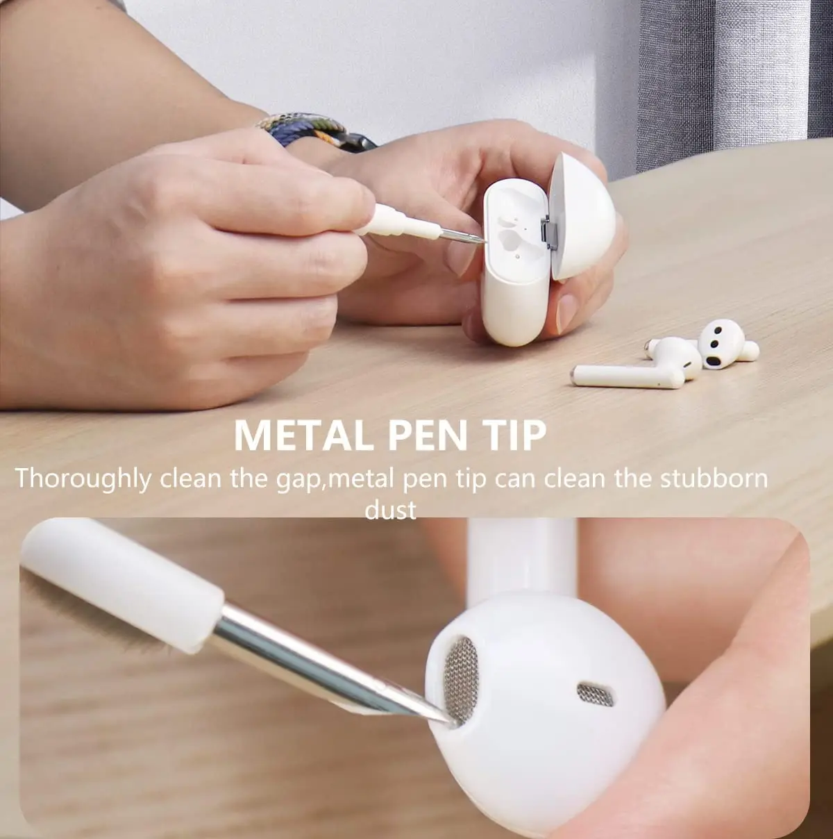 inaktive Grøn Cosmic Airpod Cleaner Kit, Pen For Case 1 2 3,multifunction Earphones For Wireless  Bluetooth Head - Protective Sleeve - AliExpress