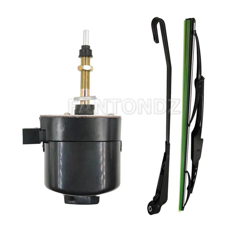 Universal 12V Windscreen Wiper Motor With Arm and Blade 105&deg; Fit For Tractor Boat Oldtimer Classic Car NEW