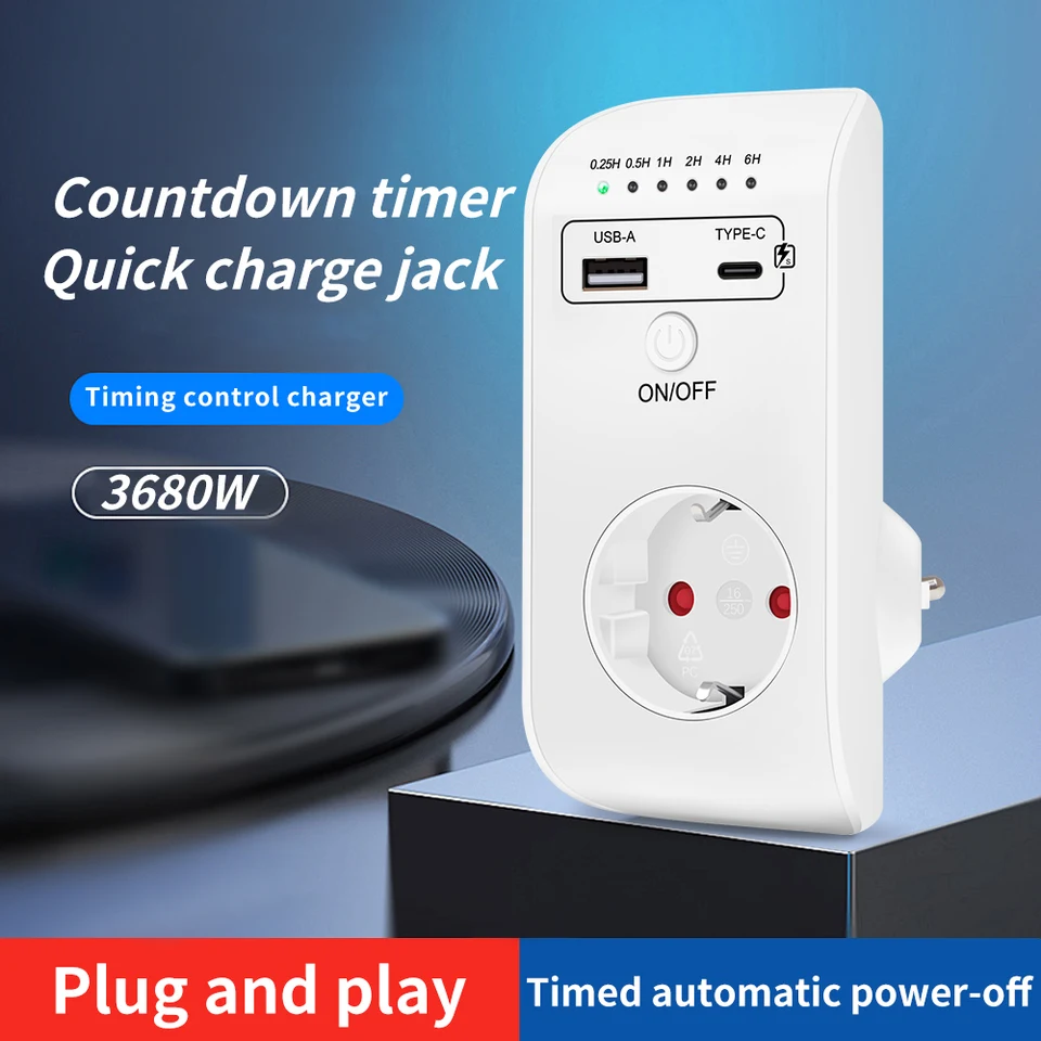 Countdown Timer Plug Socket SMART CONTROL COUNTDOWN Timer Switch Auto ...