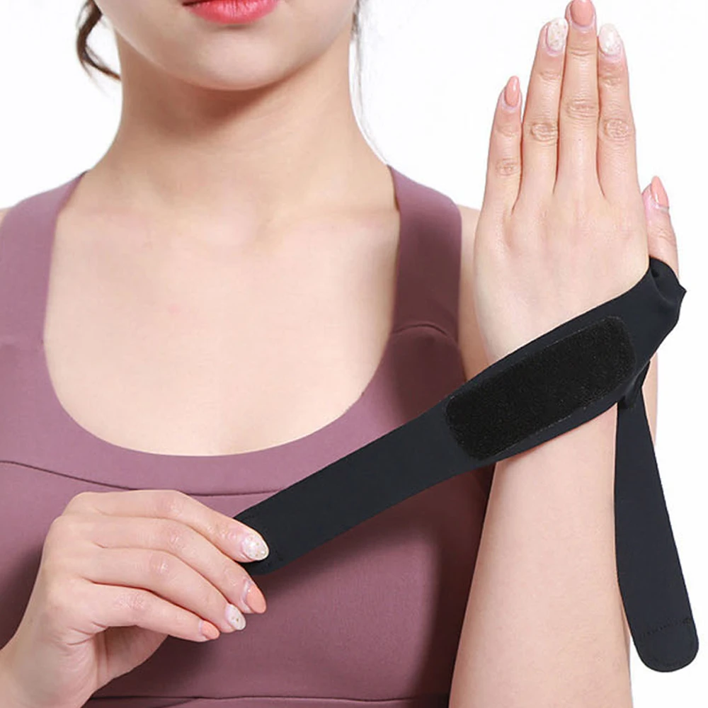 Wrist Thumb Brace Ultra-thin Compression Wrist Straps Thumb Support for Tendonitis Tenosynovitis Carpal Tunnel Arthritis 1 PC