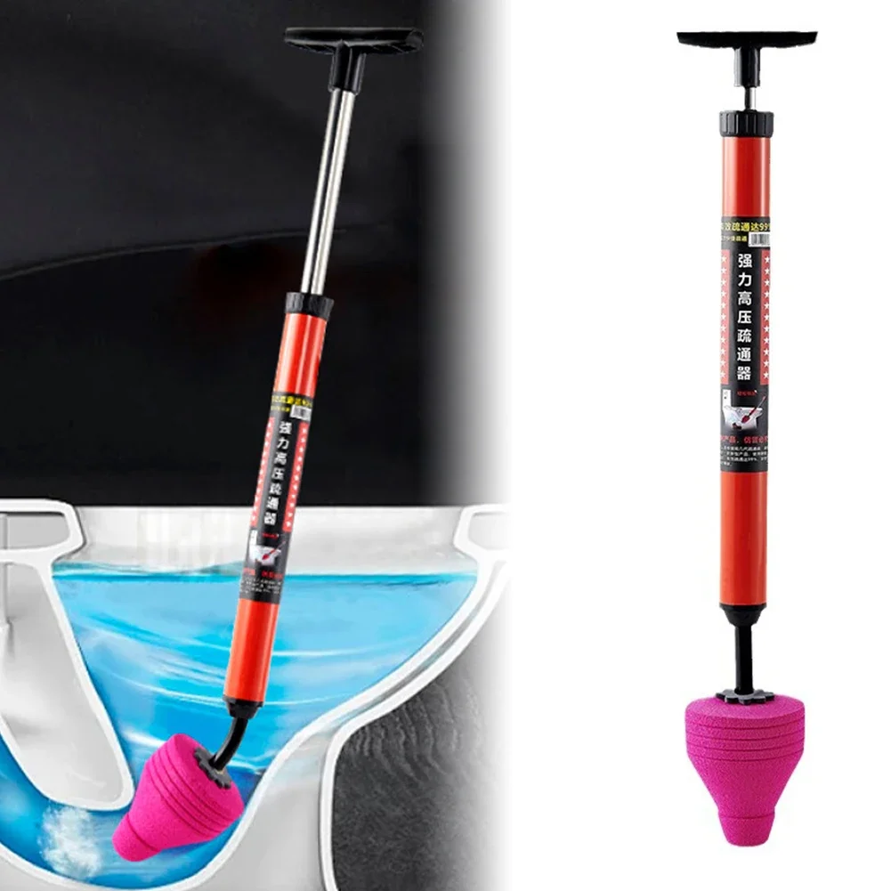 Toilet Plunger Drain Clog Remover Tool Manual High Pressure Air Drain Cleaner for Sink Bathroom Kitchen Bathtub Clogged Pipe