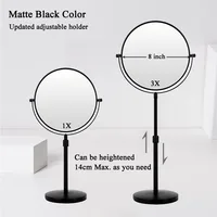Double Sided Vanity Makeup Mirror, Tabletop Cosmetic Mirror, Holder Height Adjustment 7/8Inch, 1X/3X Magnification 1